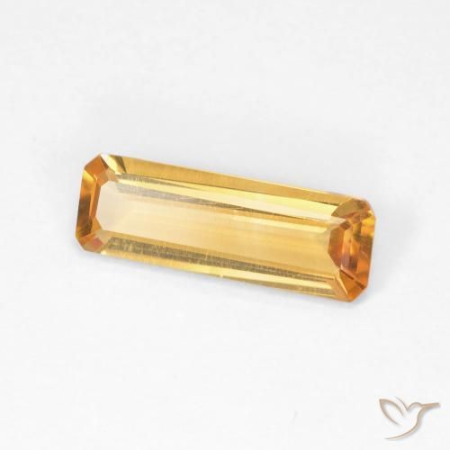 1.04 ct Golden Citrine Stone, Natural Citrine in Octagon Step Cut Shape for Sale