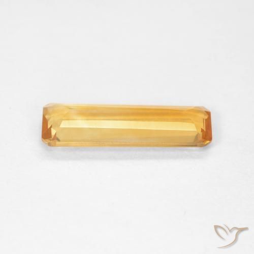 Citrine Gemstone in 12.1 x 4.1 mm Size for Sale, Citrine Stone in Medium Orange Color