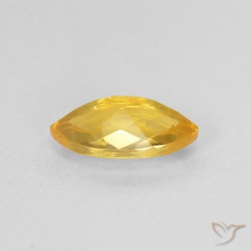 Citrine Gemstone in 9.1 x 5 mm Size for Sale, Citrine Stone in Golden Color