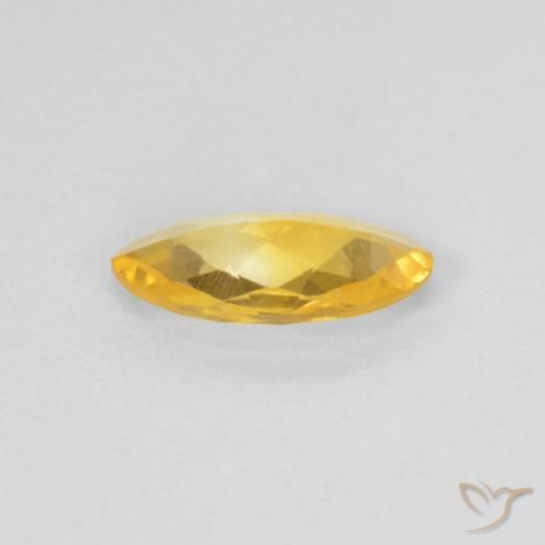 Citrine Gemstone in 9 x 5.1 mm Size for Sale, Citrine Stone in Golden Color