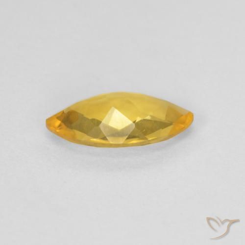 Citrine Gemstone in 9 x 5 mm Size for Sale, Citrine Stone in Golden Color