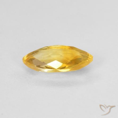 Citrine Gemstone in 9.2 x 5.1 mm Size for Sale, Citrine Stone in Golden Color