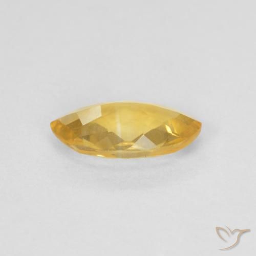 Citrine Gemstone in 9 x 5.1 mm Size for Sale, Citrine Stone in Golden Color