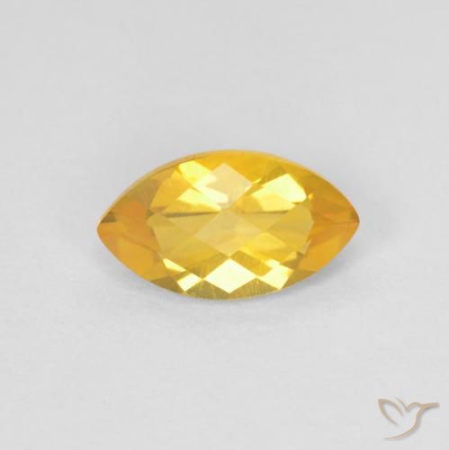 0.91ct Natural Bright Gold Citrine, Marquise, VS