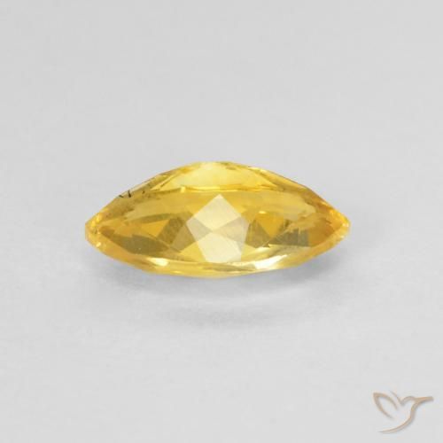 Citrine Gemstone in 9.1 x 5.1 mm Size for Sale, Citrine Stone in Medium Golden Color