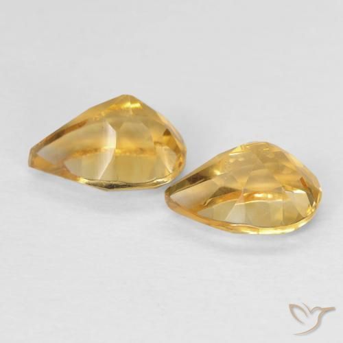 Citrine Gemstones in 7 x 5 mm (calibrated) Size for Sale, Citrine Stones in Golden Color