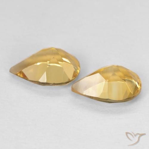 Citrine Gemstones in 7 x 5 mm (calibrated) Size for Sale, Citrine Stones in Golden Color