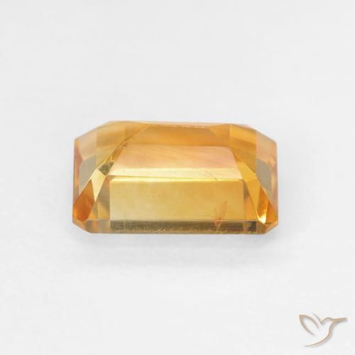Citrine Gemstone in 8 x 6 mm (calibrated) Size for Sale, Citrine Stone in Dark Orange-Gold Color