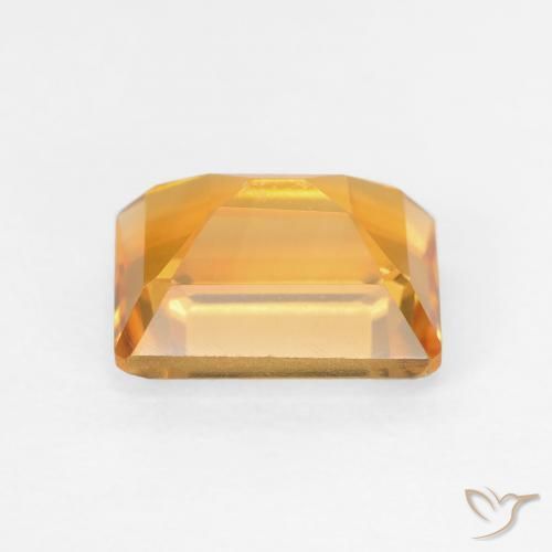 Citrine Gemstone in 8 x 6 mm (calibrated) Size for Sale, Citrine Stone in Deep Orange-Gold Color