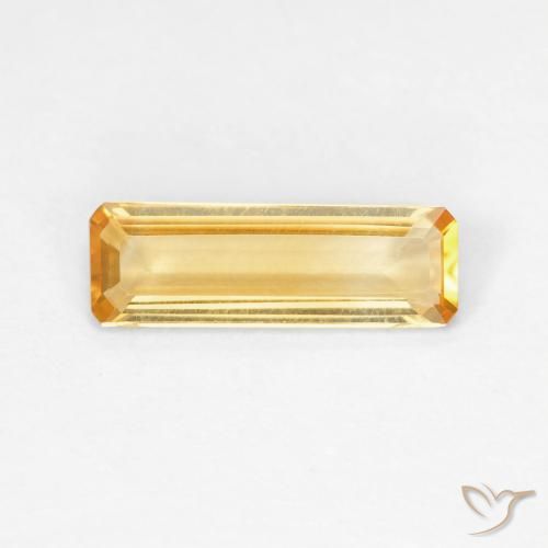 1.03ct Natural Top Gold Citrine, Emerald Cut, VVS-VS