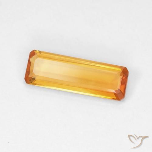 1.06 ct Golden Citrine Stone, Natural Citrine in Octagon Step Cut Shape for Sale