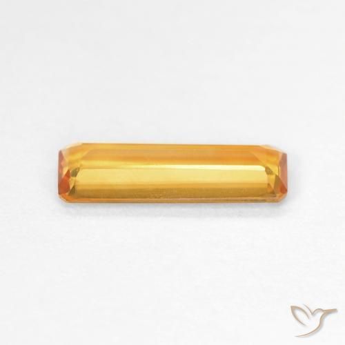 Citrine Gemstone in 12.2 x 4.2 mm Size for Sale, Citrine Stone in Dark Orange-Gold Color