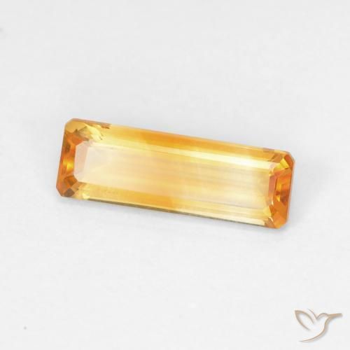 1.32 ct Golden Citrine Stone, Natural Citrine in Octagon Step Cut Shape for Sale