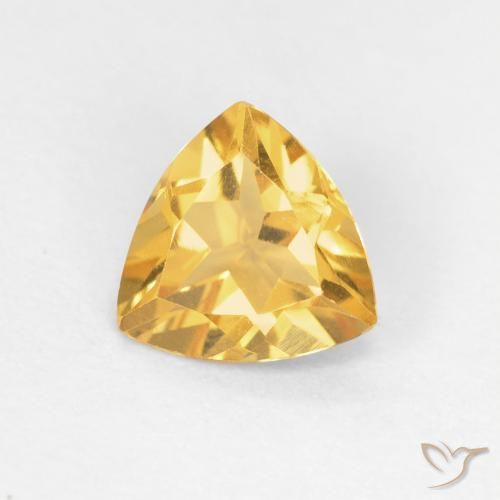 1.03ct Natural Bright Gold Citrine, Trillion, VVS