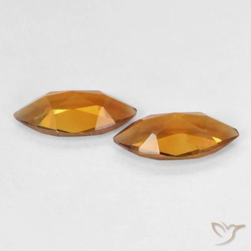 Citrine Gemstones in 8 x 4 mm (calibrated) Size for Sale, Citrine Stones in Medium Orange Color