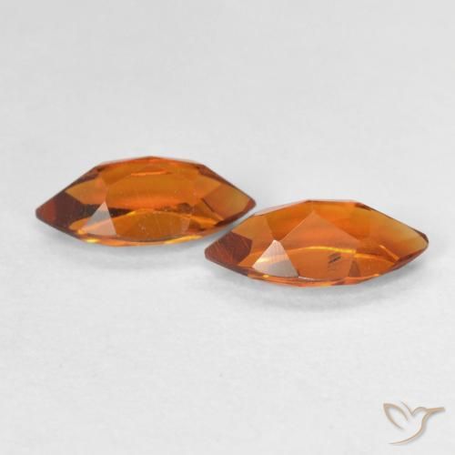 Citrine Gemstones in 8 x 4 mm (calibrated) Size for Sale, Citrine Stones in Deep Orange Color