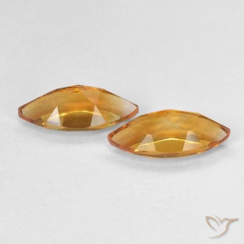 Citrine Gemstones in 8 x 4 mm (calibrated) Size for Sale, Citrine Stones in Orange Brown Color