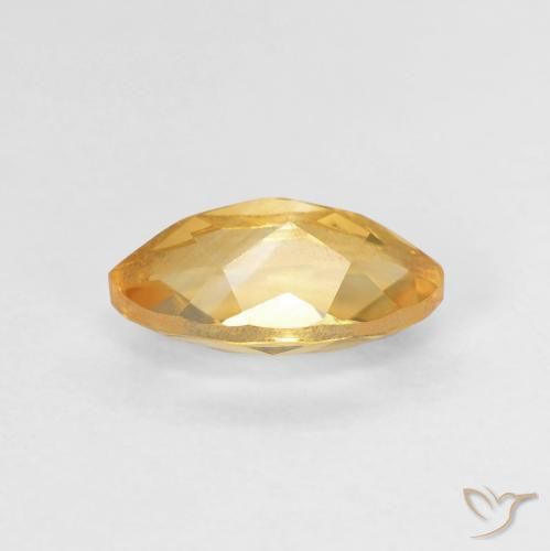 Citrine Gemstone in 9.2 x 5 mm Size for Sale, Citrine Stone in Golden Orange Color