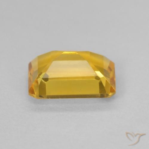 Citrine Gemstone in 8 x 6 mm (calibrated) Size for Sale, Citrine Stone in Medium Gold Color