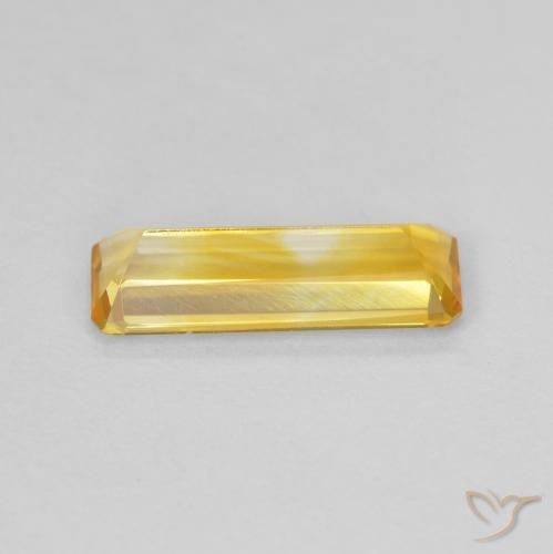 Citrine Gemstone in 12.2 x 4.1 mm Size for Sale, Citrine Stone in Golden Orange Color