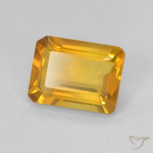 1.40 ct Golden Citrine Stone, Natural Citrine in Octagon Step Cut Shape for Sale