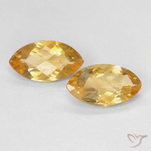 1.71ctw Natural Medium Light-Golden Citrine, Marquise, VS