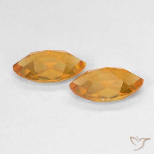 Citrine Gemstones in 8.8 x 5.1 mm Size for Sale, Citrine Stones in Gold Color