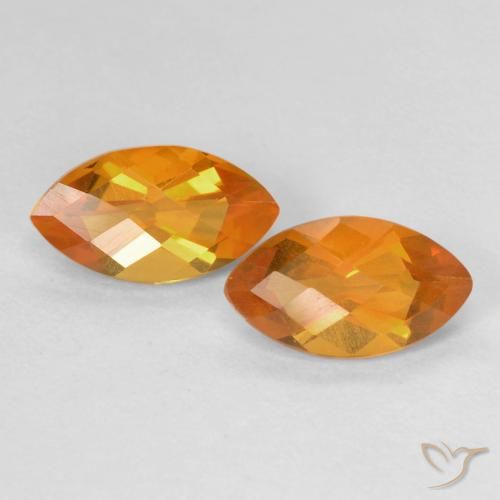 1.93ctw Natural Medium Orange Citrine, Marquise, VS