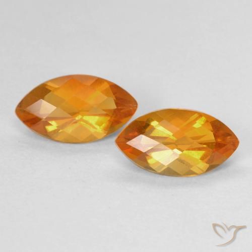 1.88ctw Natural Orange-Gold Citrine, Marquise, VS