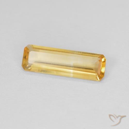 0.87 ct Golden Citrine Stone, Natural Citrine in Octagon Step Cut Shape for Sale
