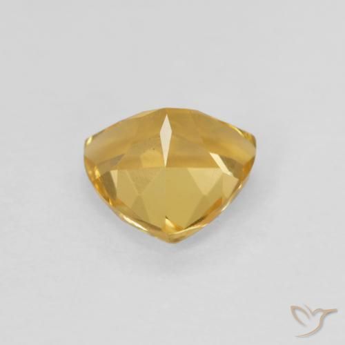 Citrine Gemstone in 6.7 x 6.5 mm Size for Sale, Citrine Stone in Golden Color