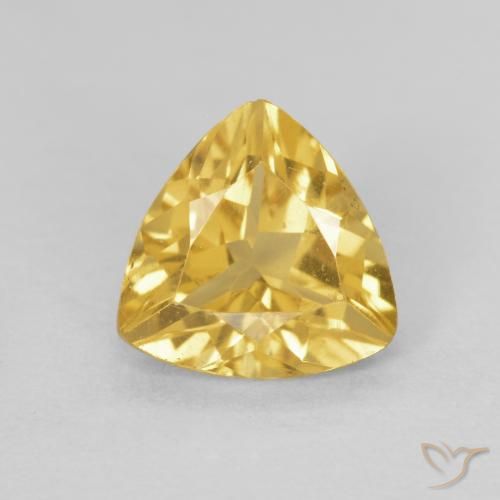 1.04ct Natural Golden Citrine, Trillion, VVS-VS