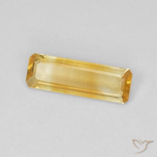0.98 ct Golden Citrine Stone, Natural Citrine in Octagon Step Cut Shape for Sale