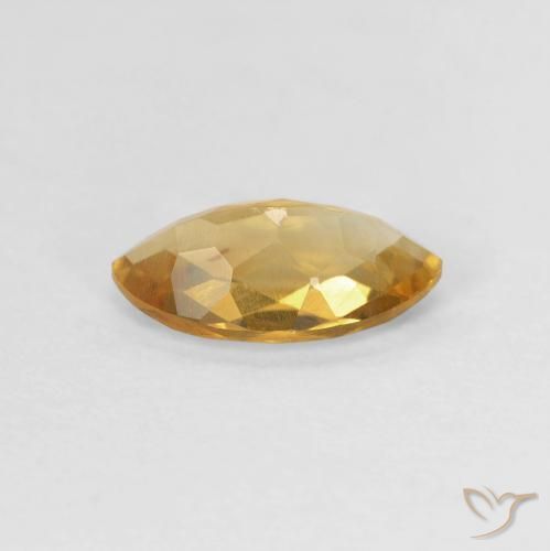Citrine Gemstone in 9.2 x 5 mm Size for Sale, Citrine Stone in Medium Light-Golden Color