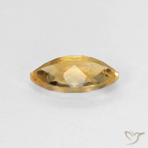 Citrine Gemstone in 9.1 x 5.1 mm Size for Sale, Citrine Stone in Golden Orange Color
