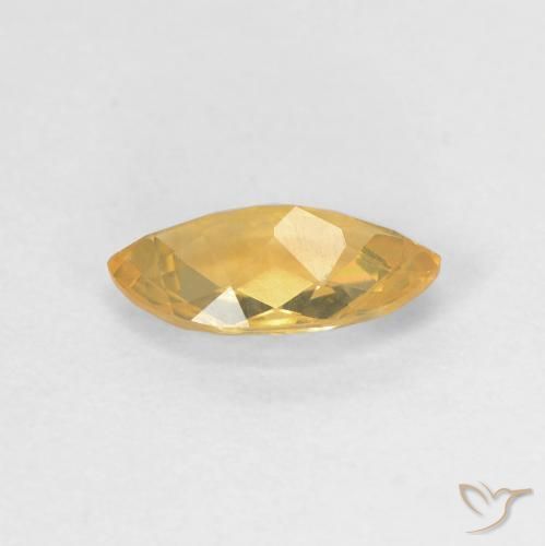 Citrine Gemstone in 9.2 x 5.1 mm Size for Sale, Citrine Stone in Medium Orange Color