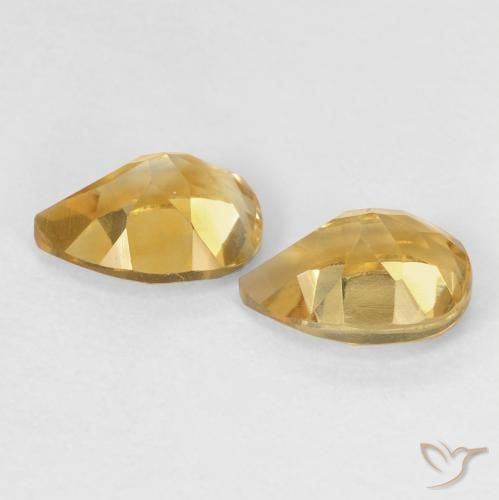 Citrine Gemstones in 7 x 5 mm (calibrated) Size for Sale, Citrine Stones in Orange-Gold Color