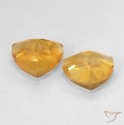 Citrine Gemstones in 6 x 6 mm (calibrated) Size for Sale, Citrine Stones in Golden Color