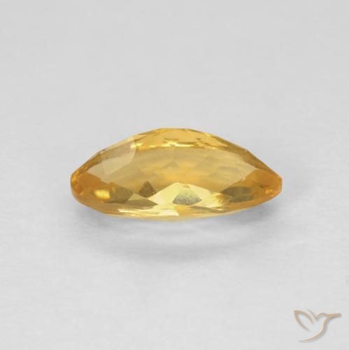 Citrine Gemstone in 9.2 x 5 mm Size for Sale, Citrine Stone in Orange-Gold Color