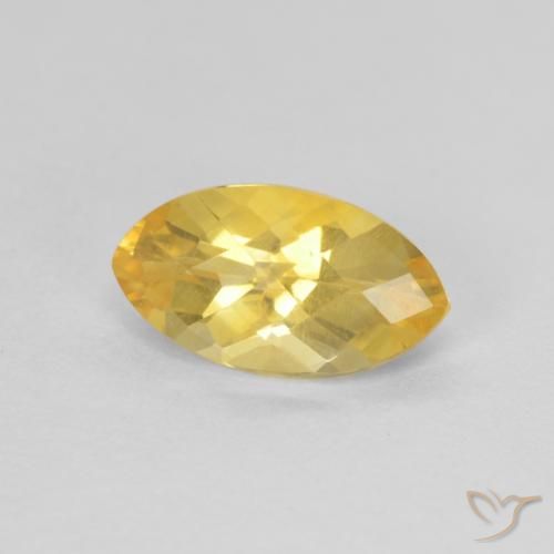 1 ct marquise schliff goldener Citrin aus Brasilien, Größe 9,2 x 5mm, Garantiert natürlicher Edelstein, VS Reinheit, 1 Stück Citrin in Gold-orange Farbe, Mohs-Härte von 7 Geeignet für den täglichen Gebrauch im Schmuck, November Geburtsstein, Photo A