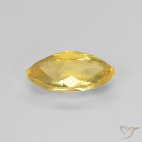 Citrine Gemstone in 9.2 x 5 mm Size for Sale, Citrine Stone in Golden Orange Color