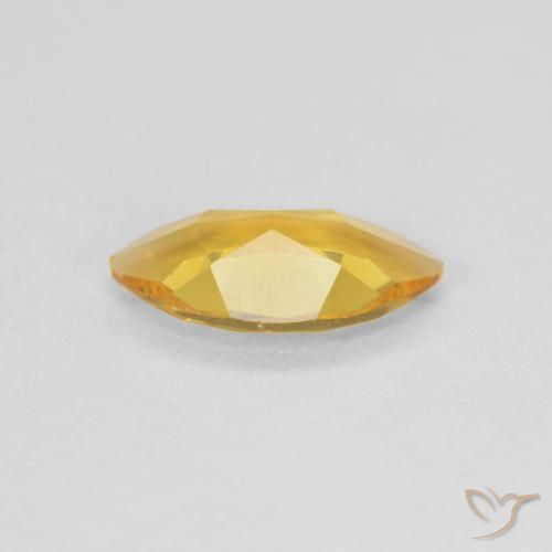 Citrine Gemstone in 9 x 5.1 mm Size for Sale, Citrine Stone in Golden Color