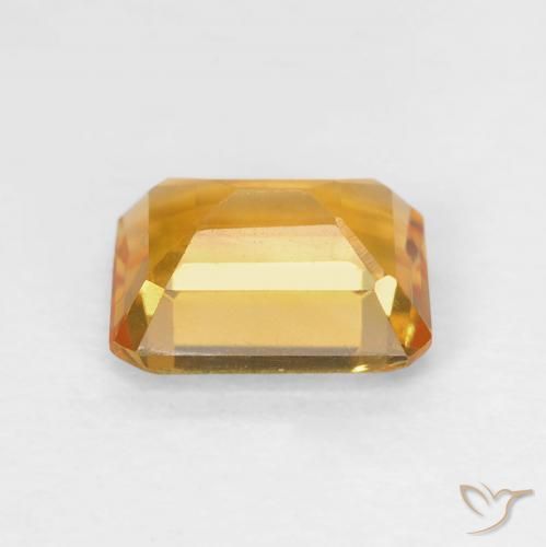 Citrine Gemstone in 8 x 6 mm (calibrated) Size for Sale, Citrine Stone in Medium Orange-Gold Color