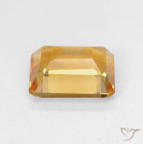 Citrine Gemstone in 8 x 6 mm (calibrated) Size for Sale, Citrine Stone in Orange-Gold Color