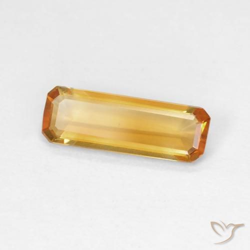 1.11 ct Golden Citrine Stone, Natural Citrine in Octagon Step Cut Shape for Sale