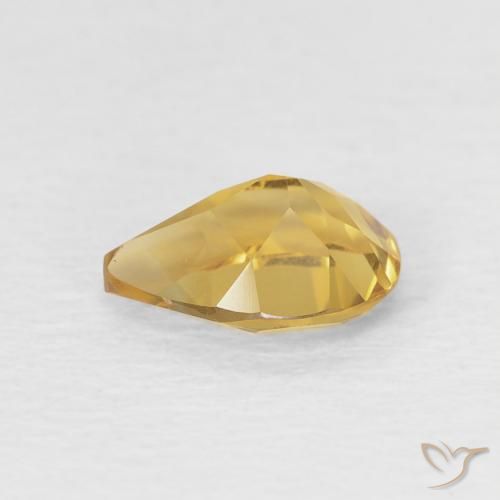 Citrine Gemstone in 7 x 5 mm (calibrated) Size for Sale, Citrine Stone in Gold Color