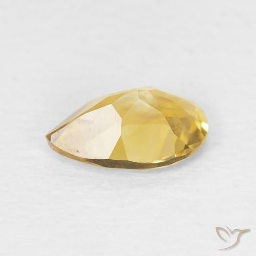 Citrine Gemstone in 7.7 x 5.1 mm Size for Sale, Citrine Stone in Light Golden Color