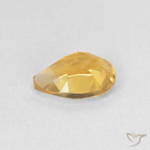 Citrine Gemstone in 7 x 5 mm (calibrated) Size for Sale, Citrine Stone in Medium Light-Golden Color