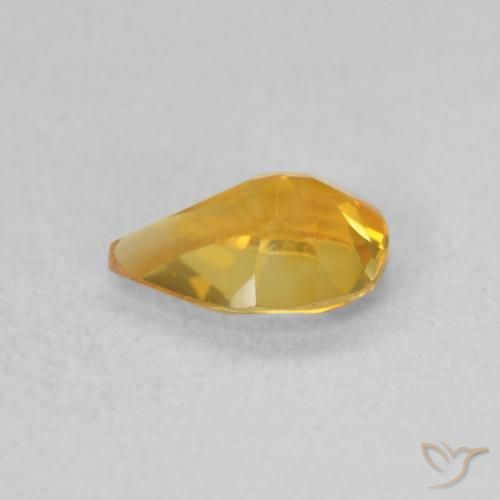 Citrine Gemstone in 7 x 5 mm (calibrated) Size for Sale, Citrine Stone in Orange-Gold Color