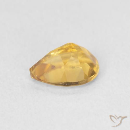 Citrine Gemstone in 7 x 5 mm (calibrated) Size for Sale, Citrine Stone in Gold Color